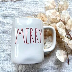 Rae Dunn “Merry” Coffee Cup 16 oz Minimalist Christmas